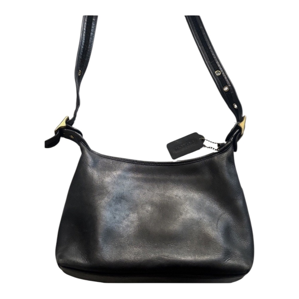 Vintage Coach Legacy Crossbody Bag In Black (#9136) Genuine Leather - Picture 2 of 6